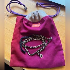 Chan Luu Chain Link Bracelet Gold and Brown